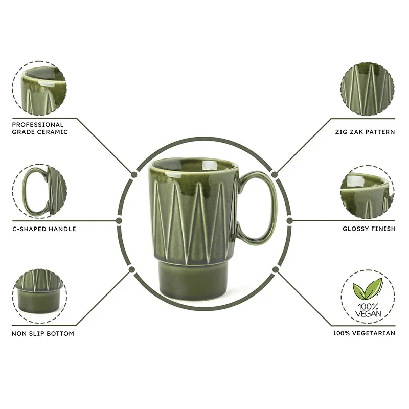 Kindred Ceramic Mug (Moss Green) - 350 mL media 4