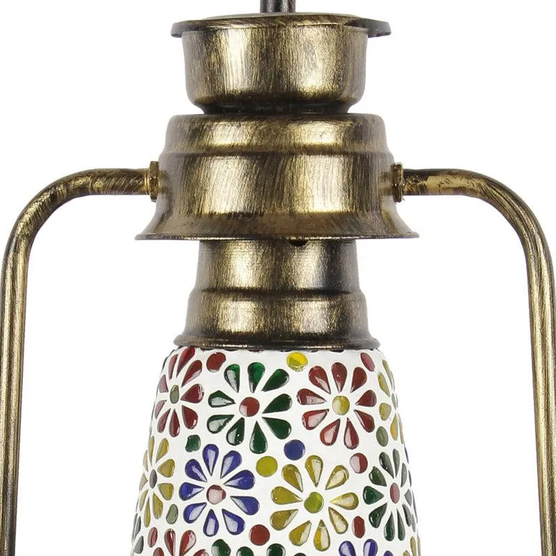 Madhura Mosaic Lantern Iron Wall Lamp - Gold media 6