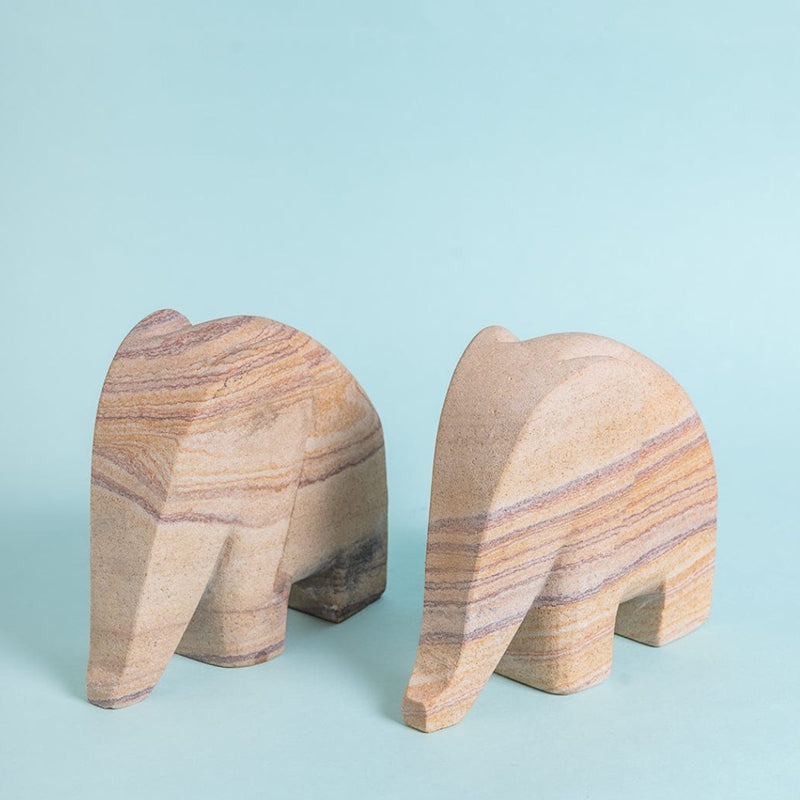 Little Tuskers Stone Bookend - Set Of Two media 3
