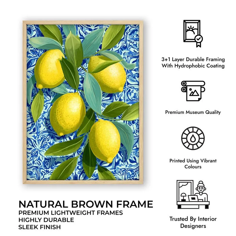 Citrina Canvas Wall Painting - Brown Frame media 10
