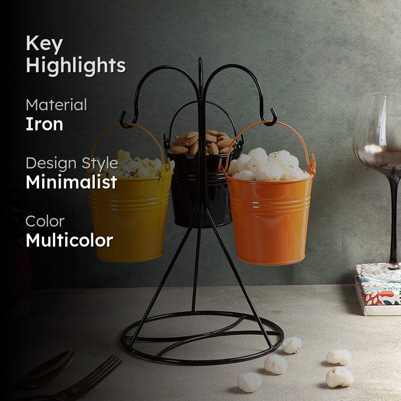 Amlie Iron Platter - Four Piece Set media 2