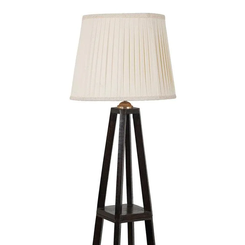Seasa Wistera Floor Lamp With Shelf - White media 5
