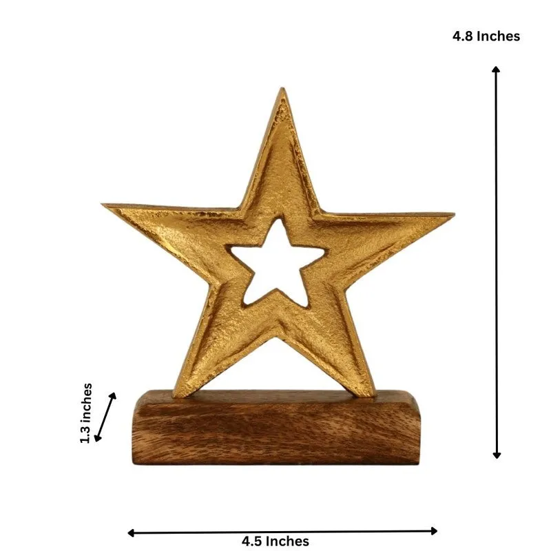 Cosmic Aluminum Star Table Showpiece media 7