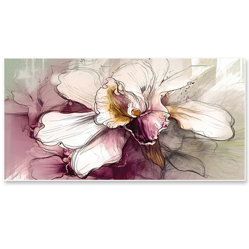Doris Abstract Flora Canvas Wall Painting media 4