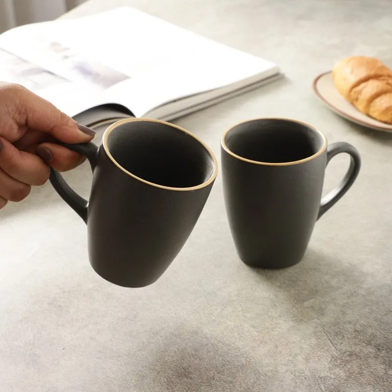 Matte Stoneware Coffee Mug (300 mL Each) - Set Of Two media 3