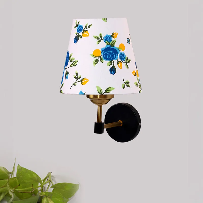 Garden Lights Printed Steel & Cotton Wall Lamp - Blue media 3