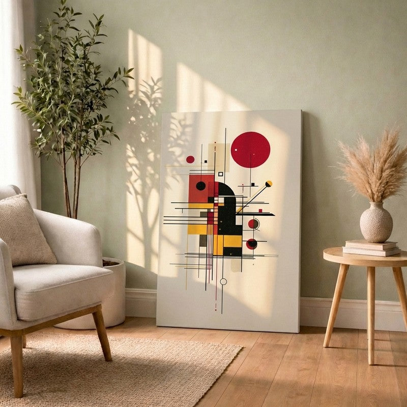 GeoFrame Abstract Canvas Wall Art