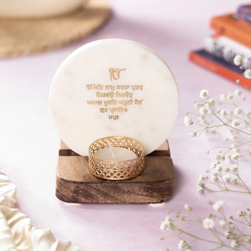 Divine Onkar Mantra Tea Light Holder media 3