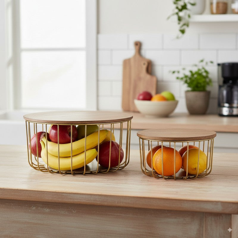 Auralis Aura Fruit Basket - Set Of Two