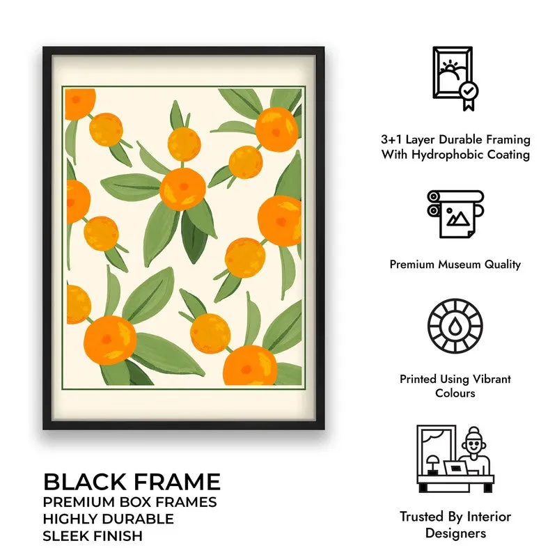 Citrus Aura Archival Canvas Wall Art - Black media 10