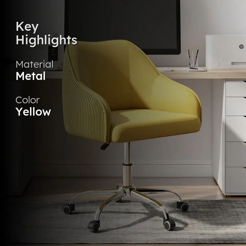 Seatron Metal Office Chair - Yellow media 2