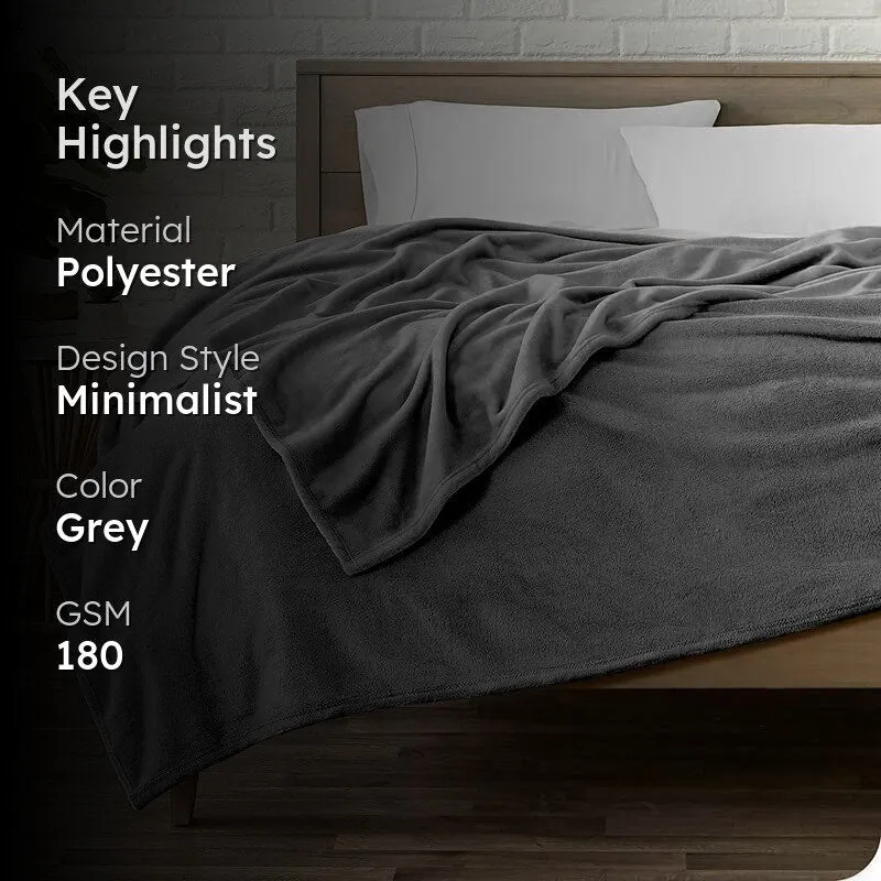 MonoPure Polyster Comforter (Grey) - 180 GSM media 2
