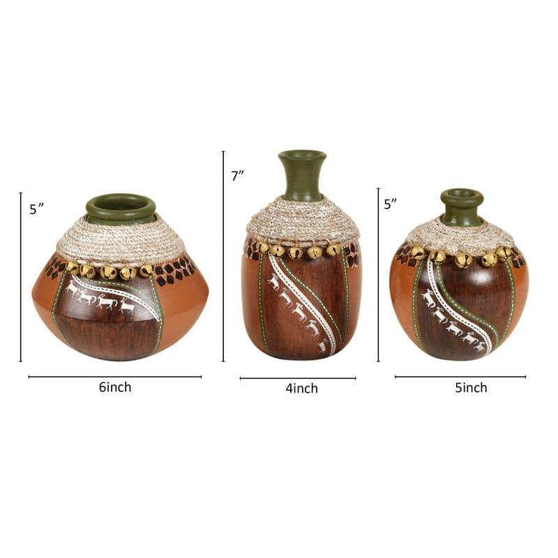 Eliana Terracotta Vase - Set Of Three media 5