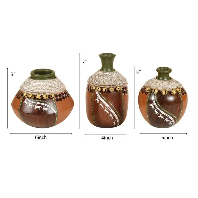 Eliana Terracotta Vase - Set Of Three media 5