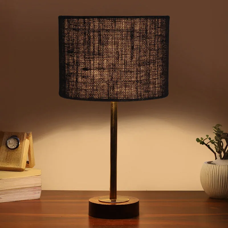 Sienna I Rodin Wooden Table Lamp - Black,Gold,Brown media 1