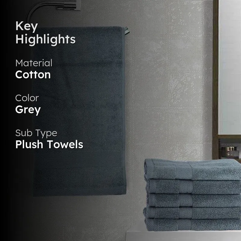 Miorah Hand Towel (Grey) - Six Piece Set media 2
