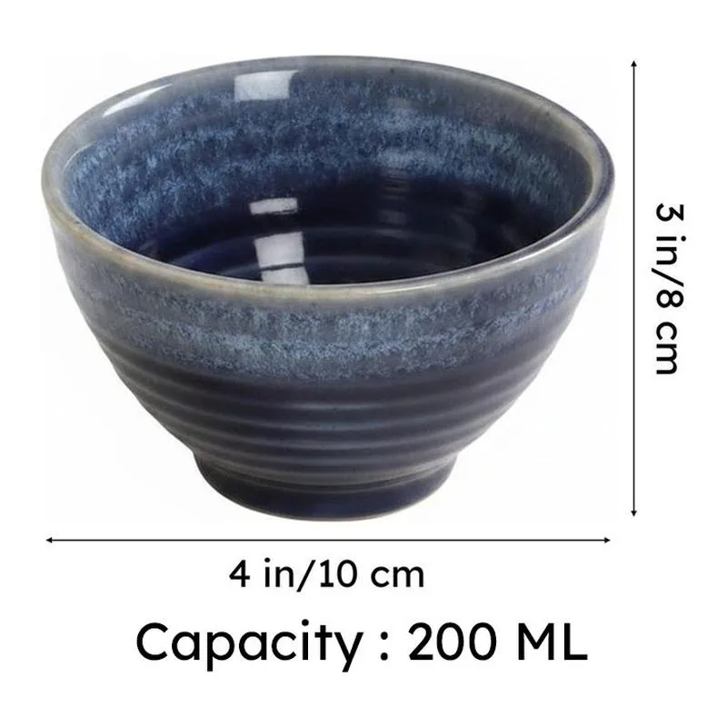 Vivre Snack Bowls (Blue,200 mL Each) - Set Of Two media 7
