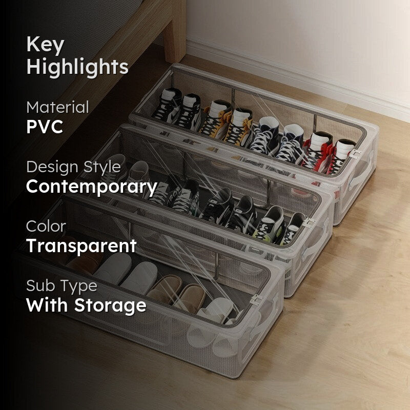 Neat Grid PVC Storage Box - Set Of Three media 2