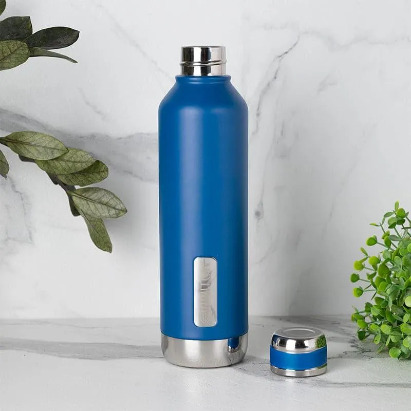 Bristo Sip Hot & Cold Thermos Water Bottle (White & Blue, 750 mL Each) - Set Of Two media 6