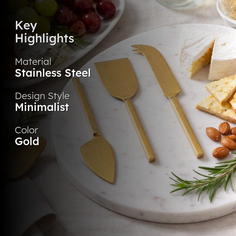 Dolcera Cheese Knife Set - Three Piece Set media 2