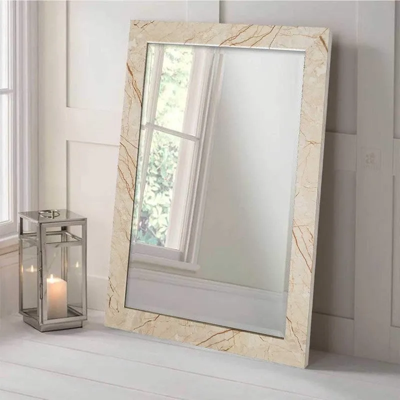 Virex Wall Mirror With Wooden Frame media 4