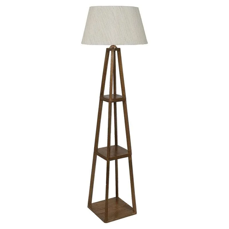 Blace Netima Floor Lamp With Shelf - Bisque media 4