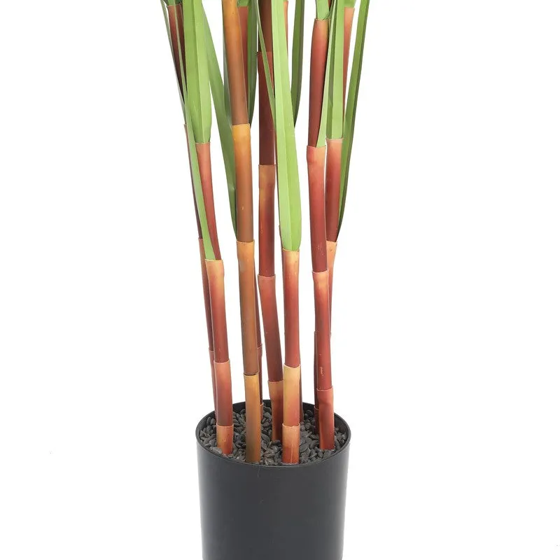 LeafHarmony Artificial Plant With Black Plastic Pot - 5.9 ft media 5