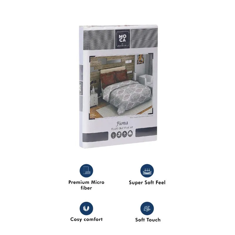 Monte Carlo Dio Mandala Cotton Bedsheet (White,Maroon) - 104 TC media 10