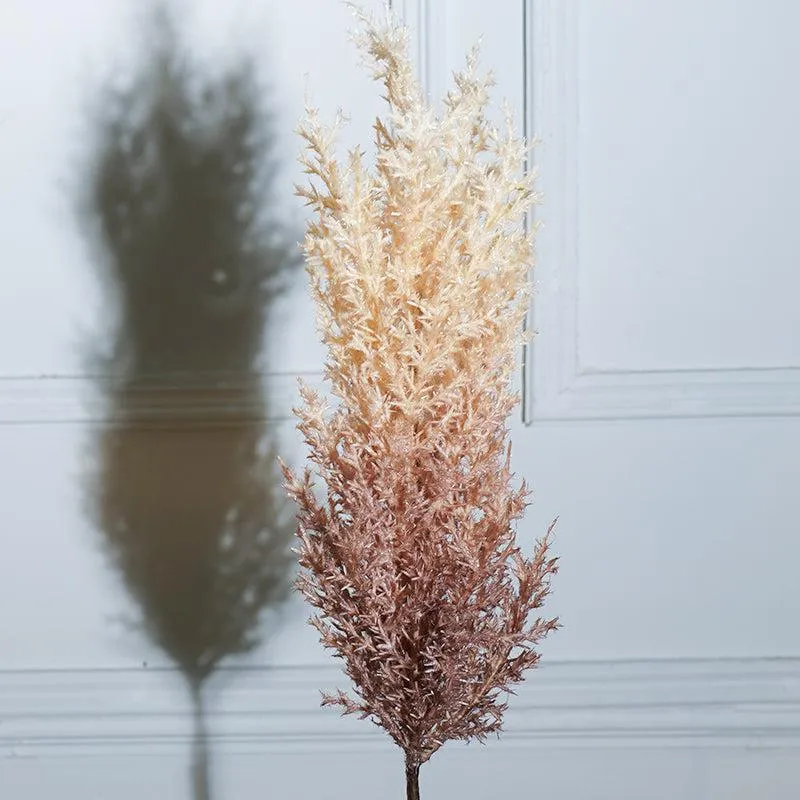 Faux Sabina Millet Grass Flower Stick (Beige) - 36 CM media 3