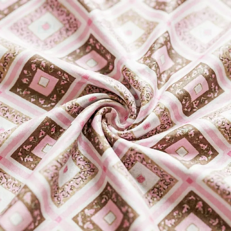 Chakra Ethnic Cotton Bedsheet (Pink) - 120 TC media 5