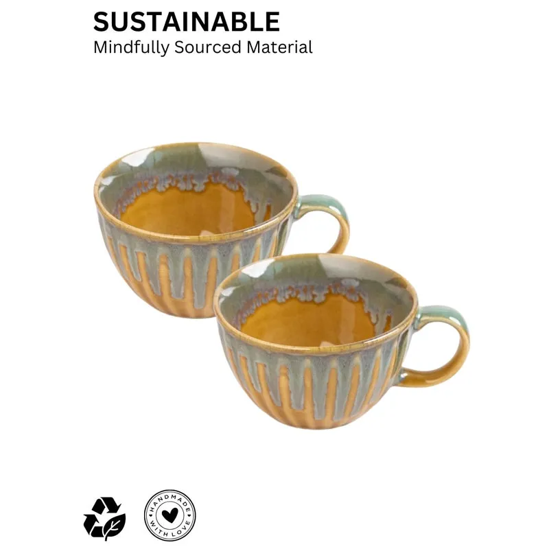 Porcelli Ceramic Coffee Mug (300 mL Each) - Set of Four media 6