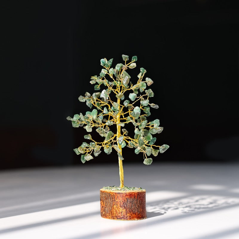 Prosperity Jade Gemstone Tree Decorative Showpiece media 4