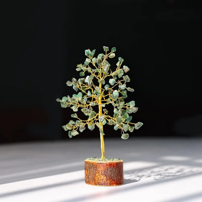 Prosperity Jade Gemstone Tree Decorative Showpiece media 4