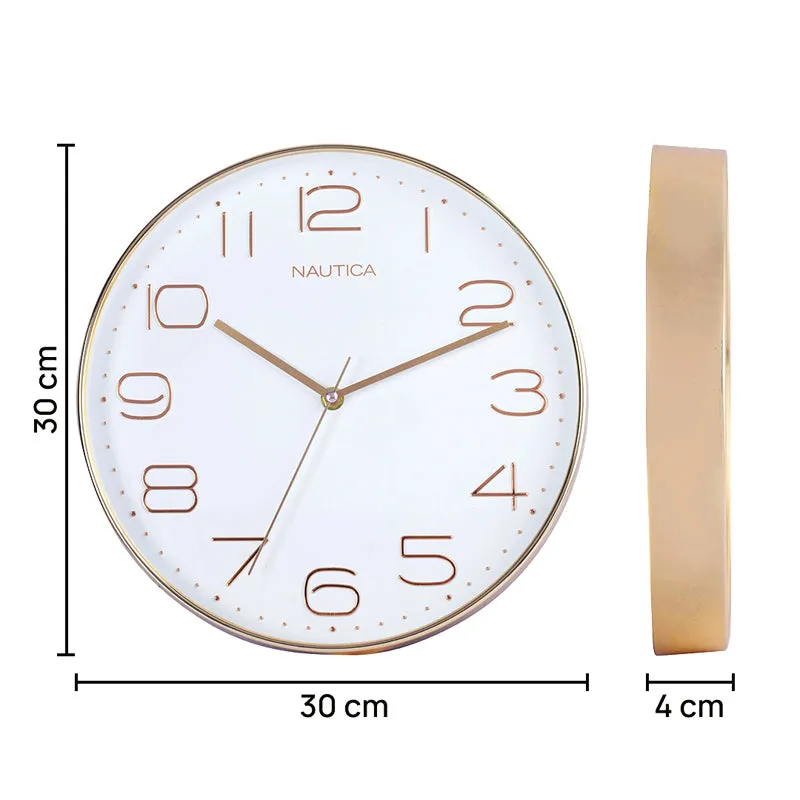 Oura Analog Wall Clock - White & Gold media 9