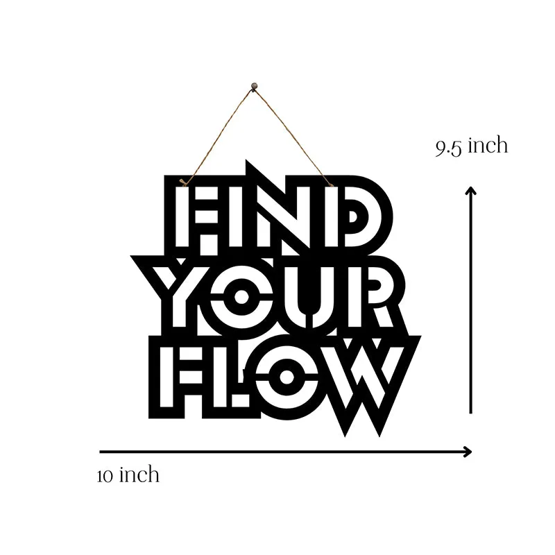 Find Your Flow Mild Steel Wall Accent media 5