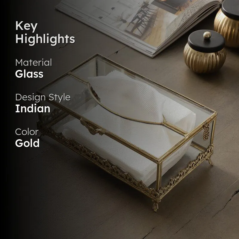 Janva Brass Tissue Box media 2