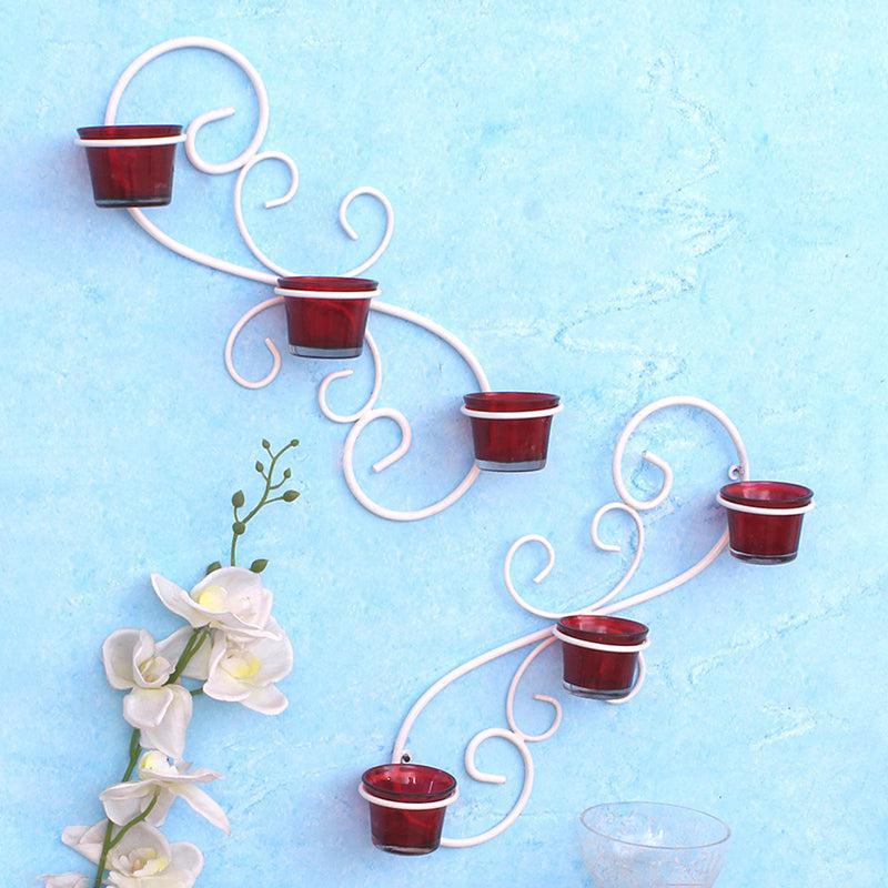 Halo Sconce Iron & Glass Tea Light Holder