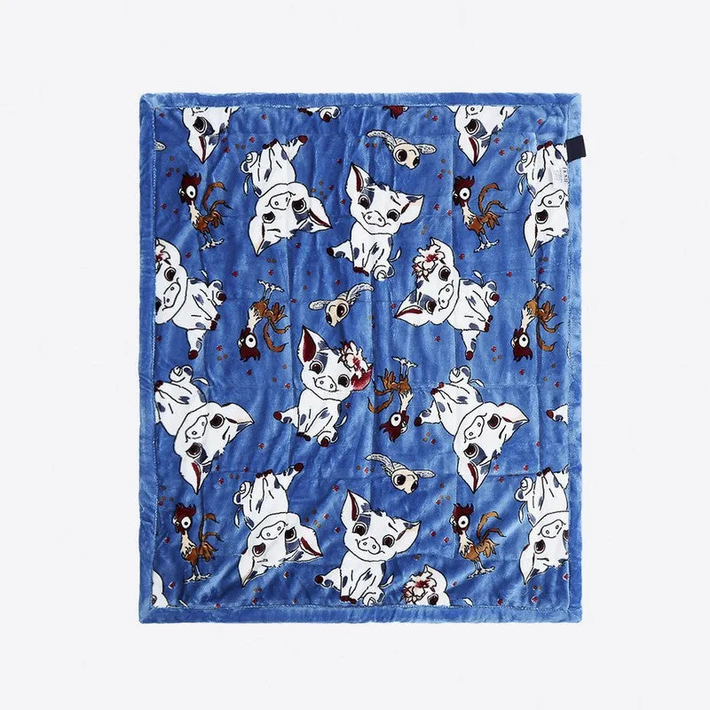 Monte Carlo Whimsical Cow Kids Blanket (Blue) - 1400 GSM media 4