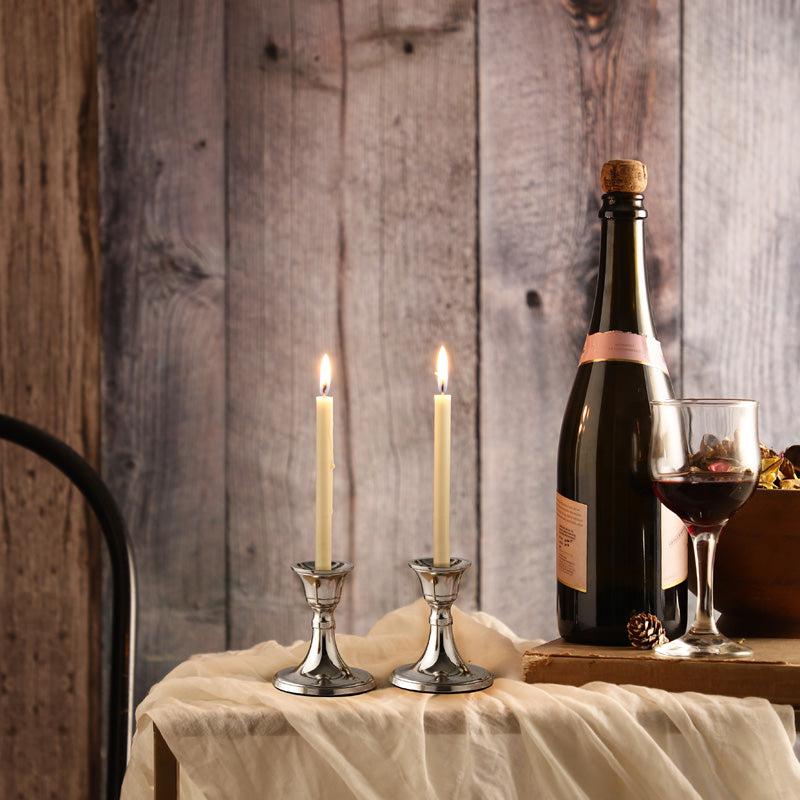 Ottista Taper Candle Holder (Silver) - Set Of Two media 8