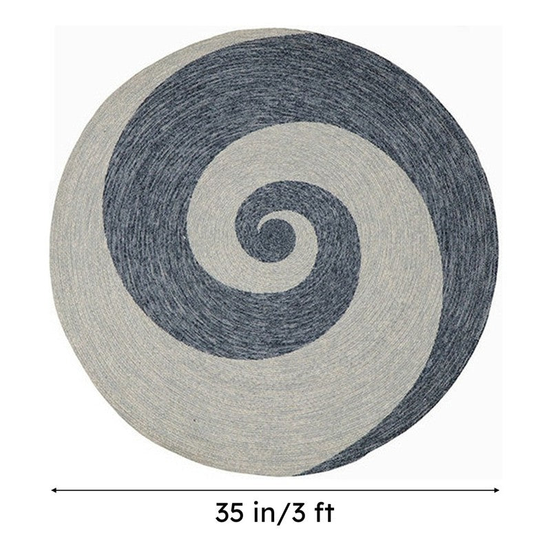 Spiral Zone Round Cotton Rug media 8