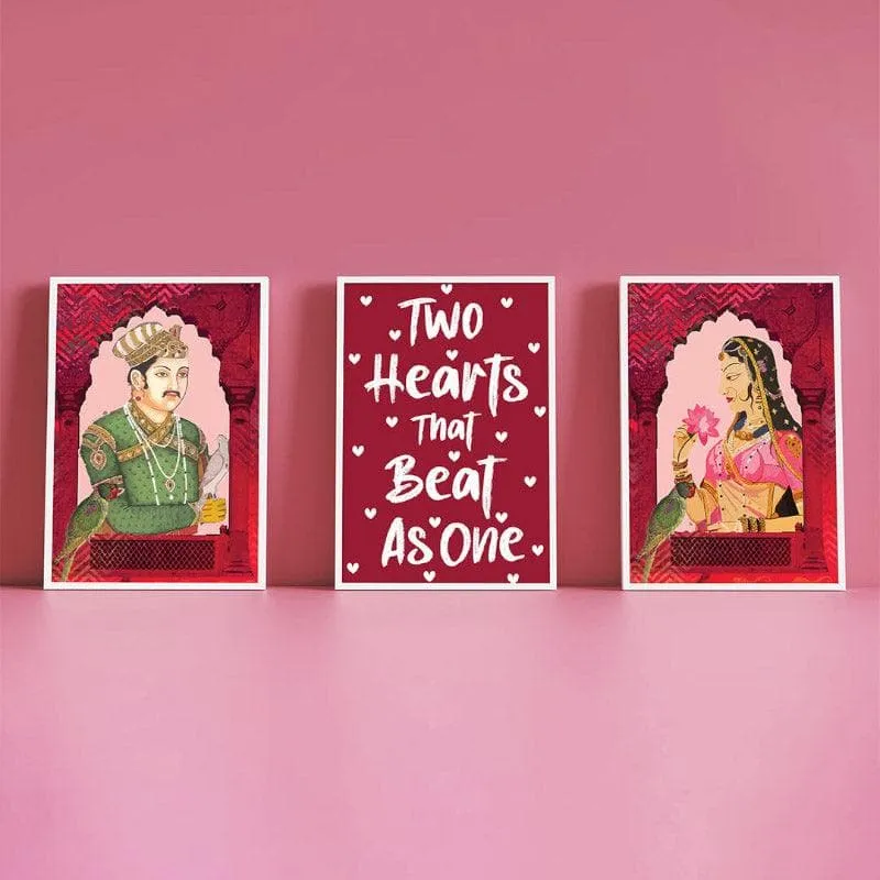 Prem Katha Paper Wall Art - Set Of Three media 3