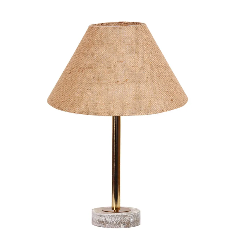 Sienna II Rodin Wooden Table Lamp - Beige,Gold,White media 4