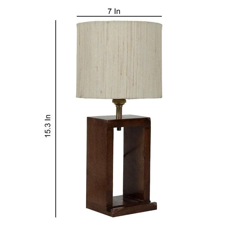 Urbane Recto Fabric Table Lamp - Beige,Brown media 5