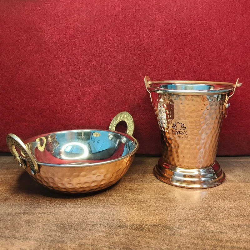 Blaze Stainless Steel Kadai with Balti - Two Piece Set media 3