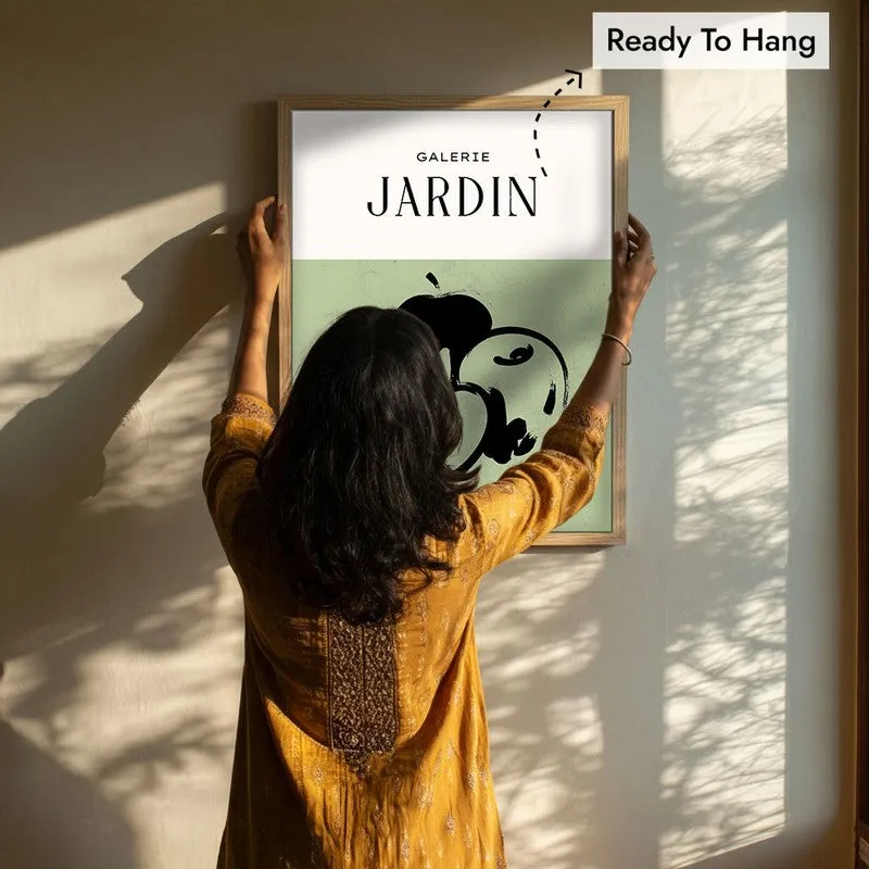 Galerie Jardin Canvas Wall Painting With Brown Frame media 8