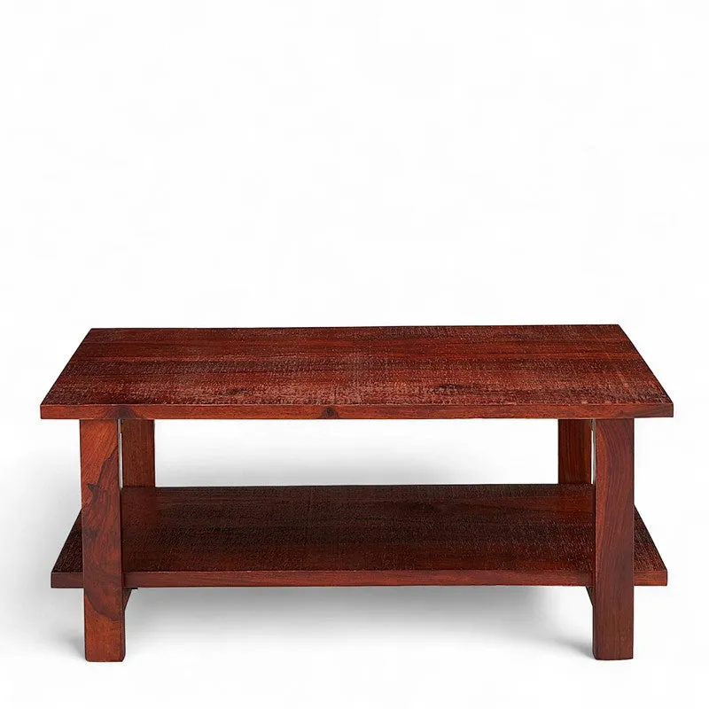 Xirox Sheesham Wooden Center Table - Brown media 5