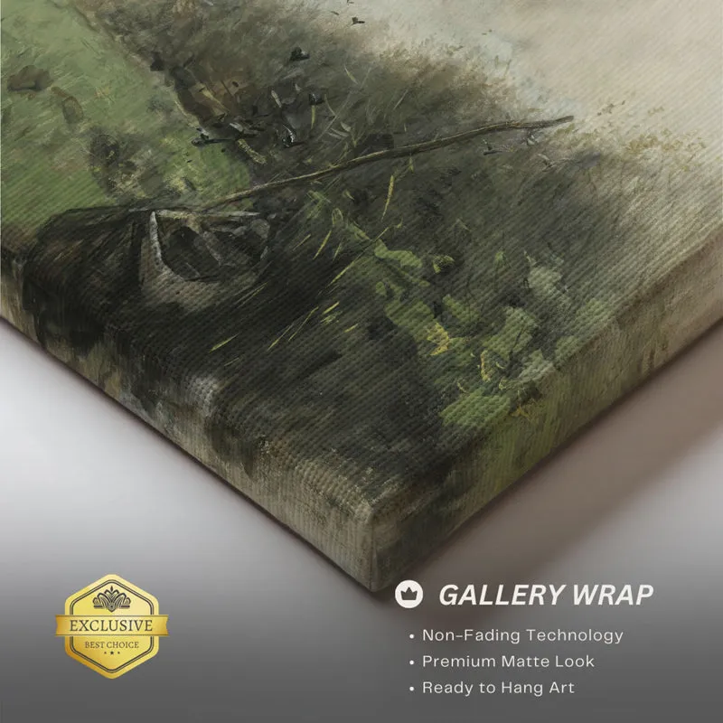 Misty Lakeside Wood Wall Art media 6