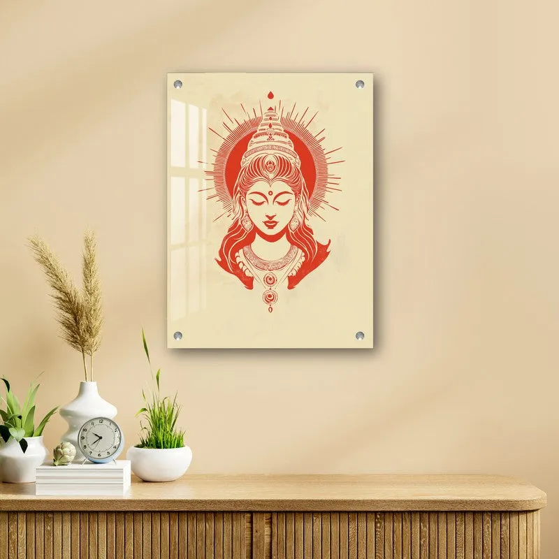 Goddess Devi Radiance Acrylic Wall Art media 4
