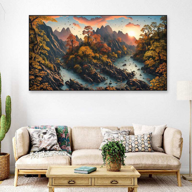 Fyord Wonder Canvas Wall Painting