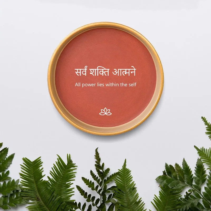 Source Within Terracotta Wall Plate media 1